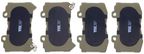 Mevotech TXBPC1802 Disc Brake Pad Set - Front - view 1