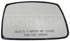 Dorman 56667 Door Mirror Glass - Right - view 1