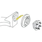 Moog K6660-1 Alignment Shim - Rear - view 3