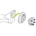 Moog K6660-2 Alignment Shim - Rear - view 3