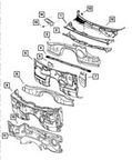 Mopar 68038078AB Cowl Plenum Panel - view 3