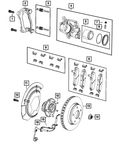 Mopar 68043286AB Brake Dust Shield - Front - view 1