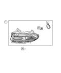 Mopar 68214398AI Headlight - Right - view 4