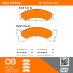 MPA Electrical 1000-0090M Disc Brake Pad Set - Front - view 5