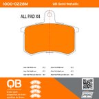 MPA Electrical 1000-0228M Disc Brake Pad Set - Rear - view 5