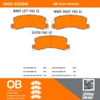 MPA Electrical 1000-0325M Disc Brake Pad Set - Rear - view 5
