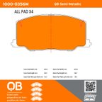 MPA Electrical 1000-0356M Disc Brake Pad Set - Front - view 5