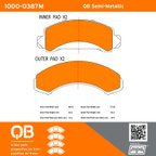 MPA Electrical 1000-0387M Disc Brake Pad Set - Front - view 5