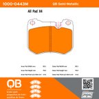 MPA Electrical 1000-0443M Disc Brake Pad Set - Front - view 5