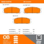 MPA Electrical 1000-0471C Disc Brake Pad Set - Rear - view 5