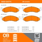 MPA Electrical 1000-0477C Disc Brake Pad Set - Front - view 5