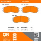 MPA Electrical 1000-0484C Disc Brake Pad Set - Front or Rear - view 5
