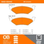 MPA Electrical 1000-0544C Disc Brake Pad Set - Rear - view 5