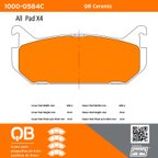 MPA Electrical 1000-0584C Disc Brake Pad Set - Rear - view 5