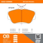 MPA Electrical 1000-0598M Disc Brake Pad Set - Front - view 5