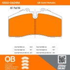 MPA Electrical 1000-0609M Disc Brake Pad Set - Front - view 5