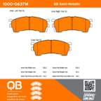 MPA Electrical 1000-0637M Disc Brake Pad Set - Front - view 5