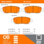 MPA Electrical 1000-0672C Disc Brake Pad Set - Rear - view 5