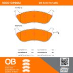 MPA Electrical 1000-0690M Disc Brake Pad Set - Rear - view 5