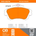 MPA Electrical 1000-0837M Disc Brake Pad Set - Front - view 5