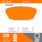 MPA Electrical 1000-0892C Disc Brake Pad Set - Rear - view 5
