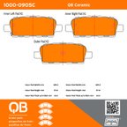 MPA Electrical 1000-0905C Disc Brake Pad Set - Rear - view 5