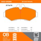MPA Electrical 1000-0928M Disc Brake Pad Set - Rear - view 5
