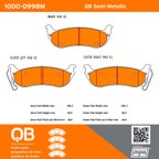 MPA Electrical 1000-0998M Disc Brake Pad Set - Rear - view 5
