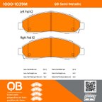 MPA Electrical 1000-1039M Disc Brake Pad Set - Front - view 5