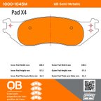 MPA Electrical 1000-1045M Disc Brake Pad Set - Front - view 5