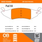 MPA Electrical 1000-1046M Disc Brake Pad Set - Rear - view 5