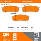 MPA Electrical 1000-1073M Disc Brake Pad Set - Rear - view 5