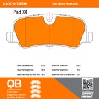 MPA Electrical 1000-1099M Disc Brake Pad Set - Rear - view 5