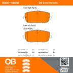 MPA Electrical 1000-1180M Disc Brake Pad Set - Rear - view 5