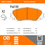 MPA Electrical 1000-1184M Disc Brake Pad Set - Front - view 5