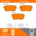 MPA Electrical 1000-1284M Disc Brake Pad Set - Rear - view 5