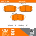 MPA Electrical 1000-1296C Disc Brake Pad Set - Rear - view 5
