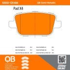 MPA Electrical 1000-1314M Disc Brake Pad Set - Rear - view 5