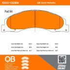 MPA Electrical 1000-1328M Disc Brake Pad Set - Front - view 5