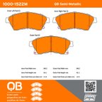 MPA Electrical 1000-1522M Disc Brake Pad Set - Front - view 5