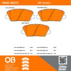 MPA Electrical 1000-1827C Disc Brake Pad Set - Front - view 5