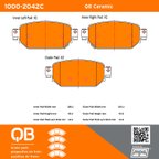 MPA Electrical 1000-2042C Disc Brake Pad Set - Rear - view 5