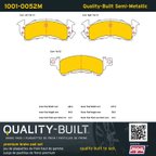 MPA Electrical 1001-0052M Disc Brake Pad Set - Front or Rear - view 5