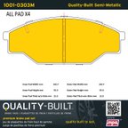 MPA Electrical 1001-0303M Disc Brake Pad Set - Front - view 5