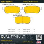 MPA Electrical 1001-0374AC Disc Brake Pad Set - Rear - view 5