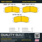 MPA Electrical 1001-0383AC Disc Brake Pad Set - Rear - view 5