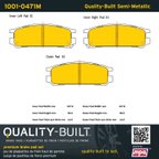 MPA Electrical 1001-0471M Disc Brake Pad Set - Rear - view 5
