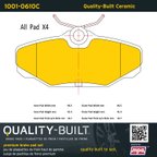 MPA Electrical 1001-0610C Disc Brake Pad Set - Rear - view 5