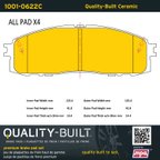 MPA Electrical 1001-0622C Disc Brake Pad Set - Rear - view 5
