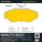 MPA Electrical 1001-0676C Disc Brake Pad Set - Front - view 5